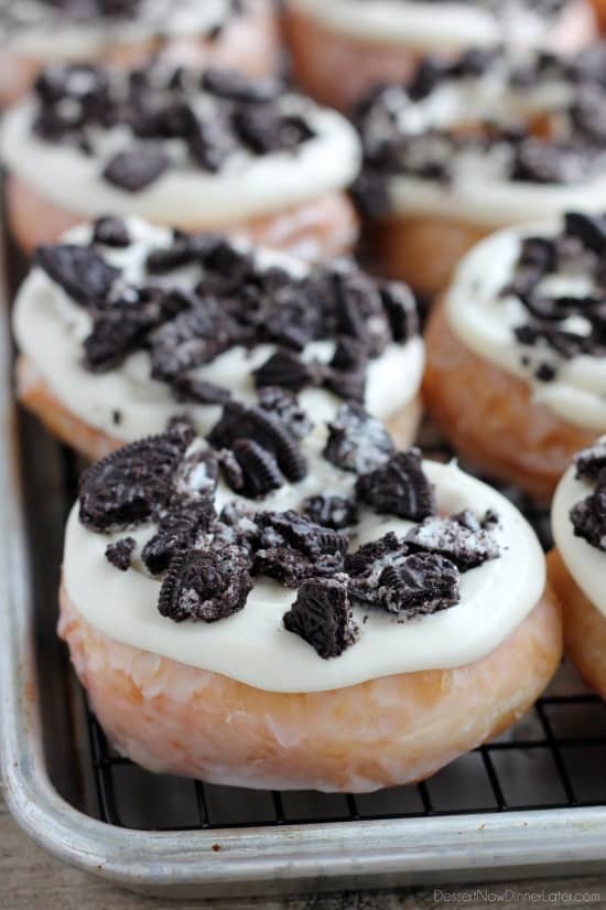 Cookies and Cream Donuts Dessert Now, Dinner Later!