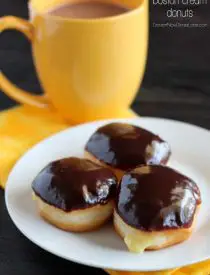 Mini Boston Cream Donuts