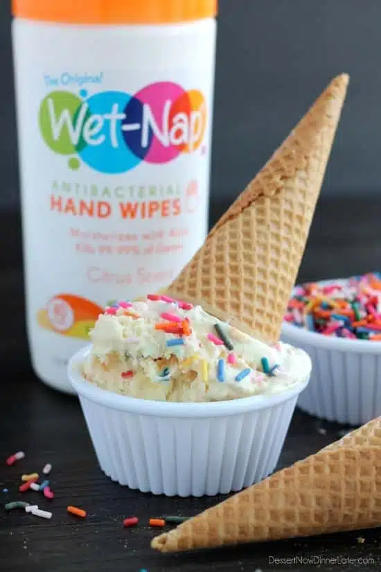  No Churn Cake Batter Ice Cream