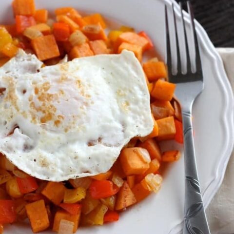 Sweet Potato Hash from DessertNowDinnerLater.com