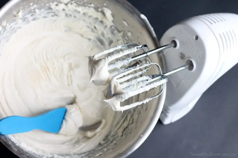  The BEST Cream Cheese Frosting - thick, sturdy, and pipeable, plus not overly sweet!