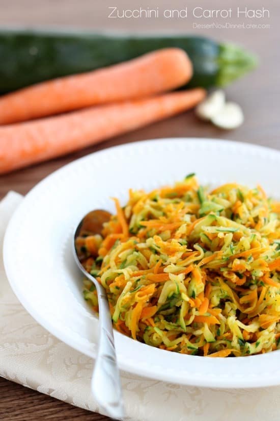 Zucchini and Carrot Hash