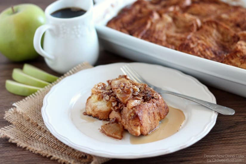 Apple French Toast Casserole Dessert Now Dinner Later