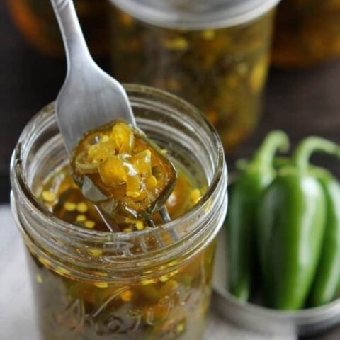 Candied Jalapeños from DessertNowDinnerLater.com