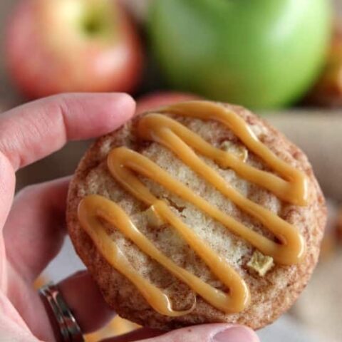 Caramel Apple Snickerdoodles from DessertNowDinnerLater.com