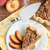 Peach Pie from DessertNowDinnerLater.com