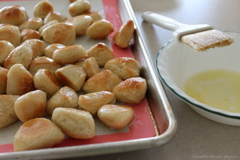 Pretzel Bites from DessertNowDinnerLater.com