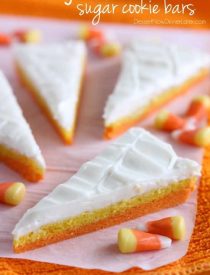 Candy Corn Sugar Cookie Bars