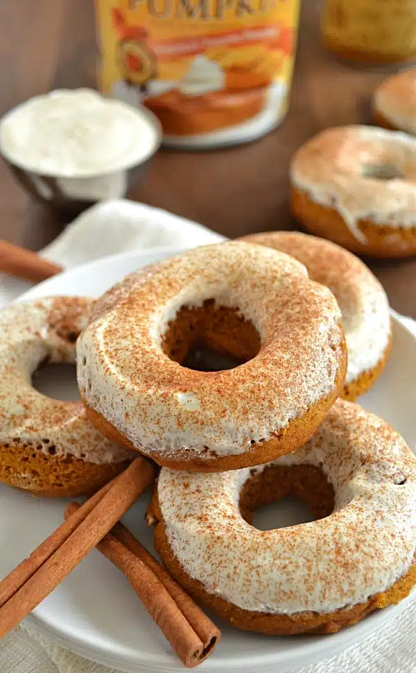 Pumpkin Spice Cheesecake Donuts