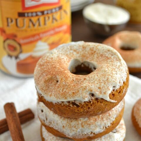 Pumpkin Cheesecake Donuts