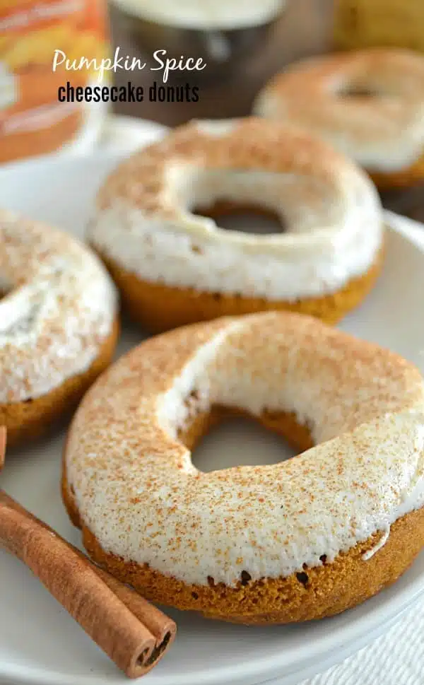 Pumpkin Spice Cheesecake Donuts