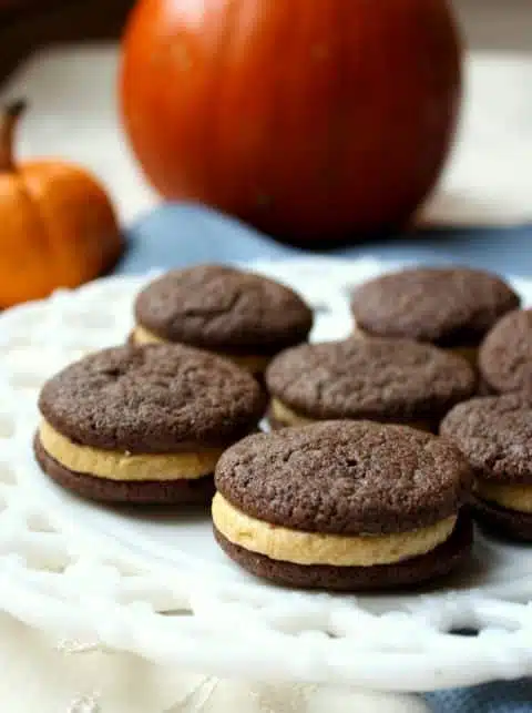 Chocolate Pumpkin Pumpkin Spice Sandwich Cookies (Small)