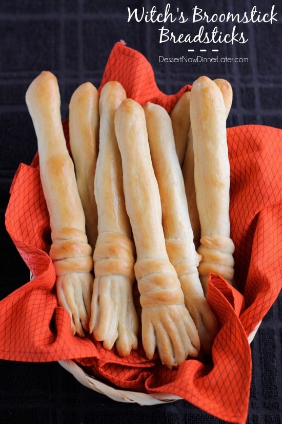 Witch’s Broomstick Breadsticks