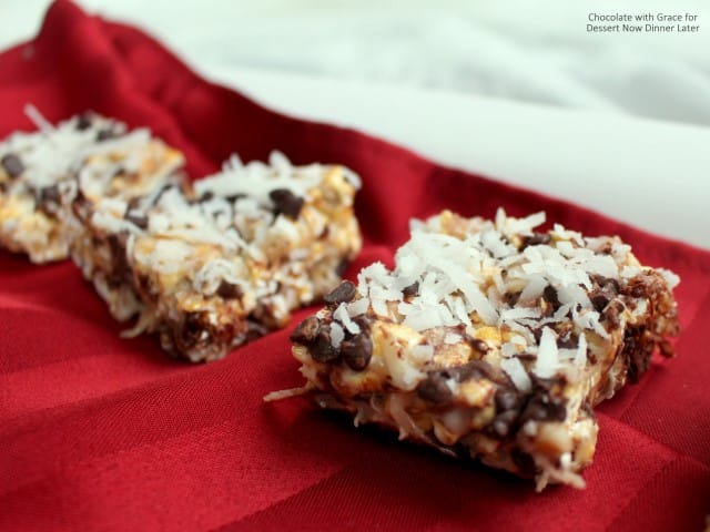 Chocolate Coconut Caramel Popcorn Bars (2)