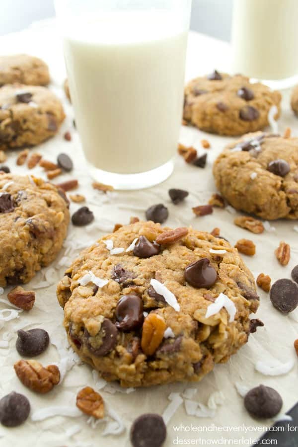 Soft-Baked Kitchen Sink Cookies --- these super-soft and chewy cookies are literally loaded with everything!