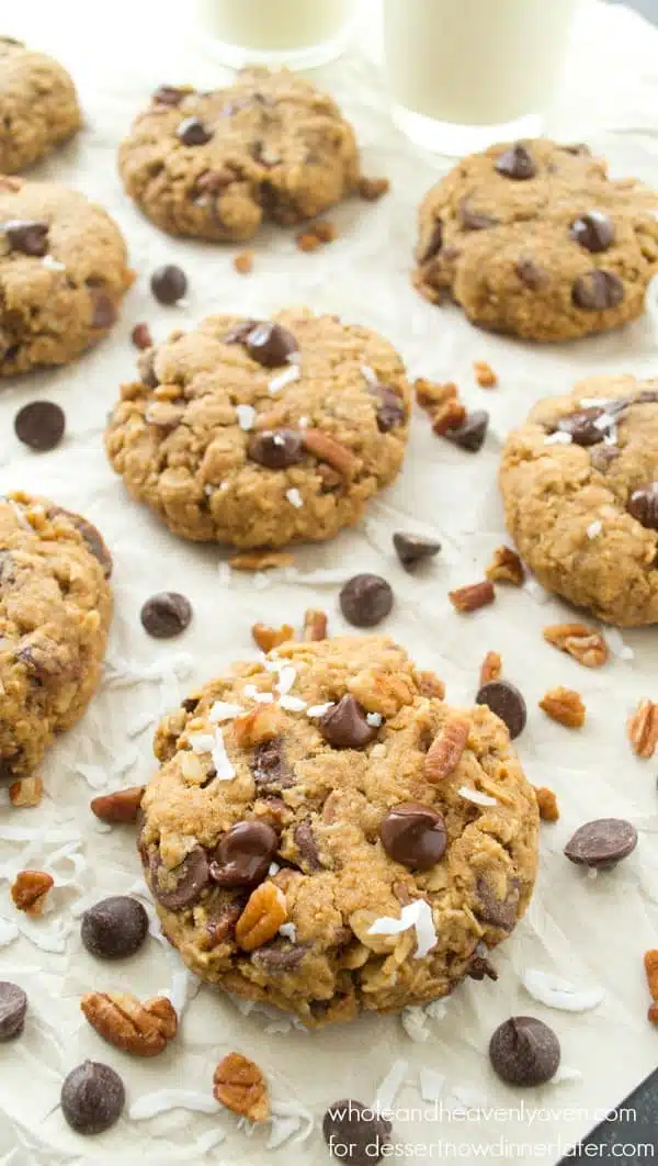 Soft-Baked Kitchen Sink Cookies --- these super-soft and chewy cookies are literally loaded with everything!