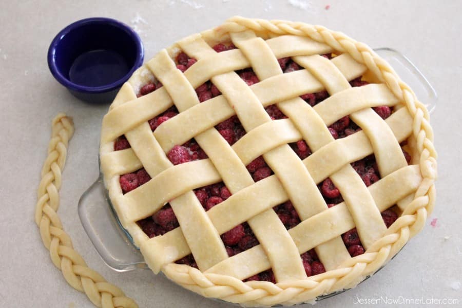 Lattice Pie Crust Tutorial Dessert Now Dinner Later