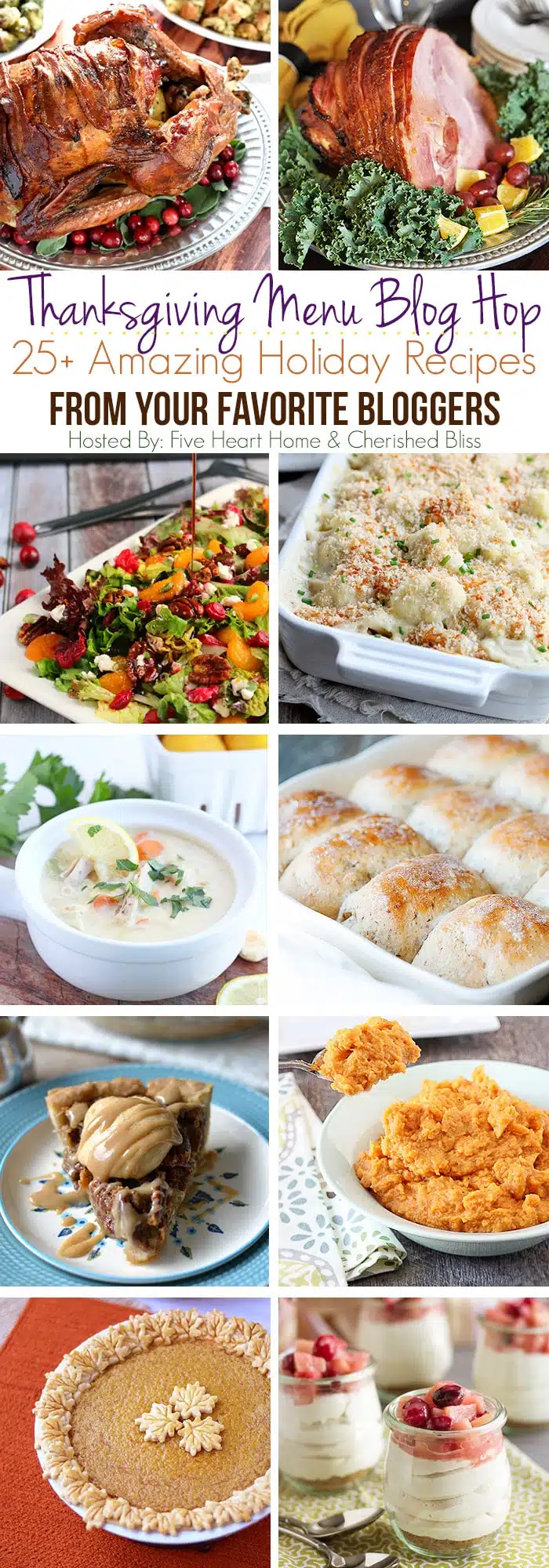 25 + Thanksgiving and Holiday Menu Recipes on DessertNowDinnerLater.com