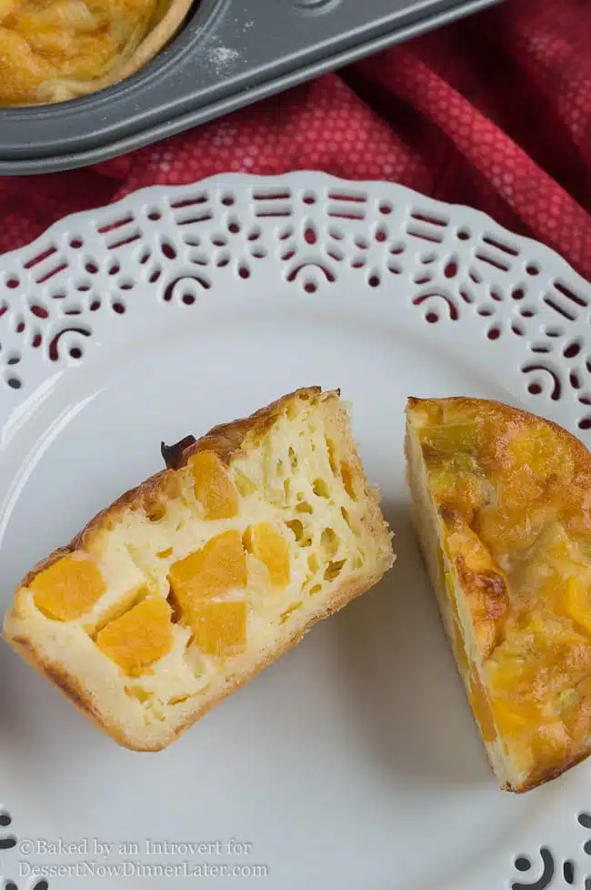 butternut squash and leek personal quiches