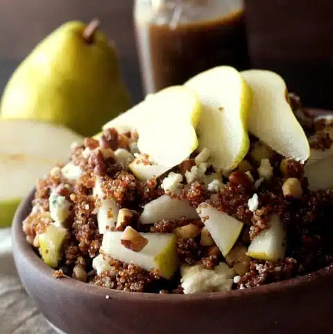 Pear and Gorgonzola Quinoa Salad