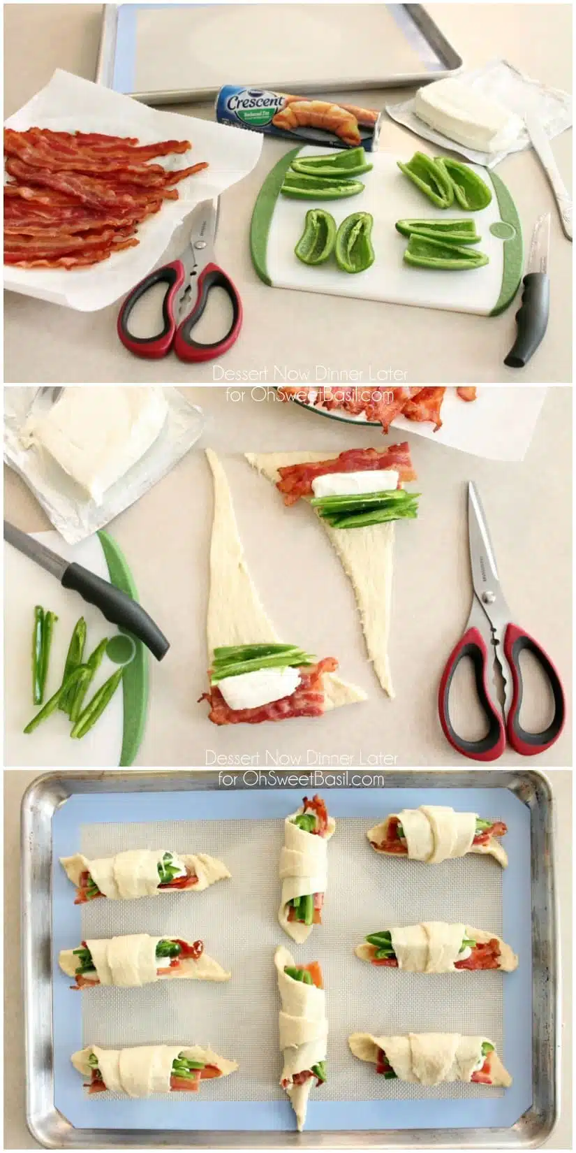 Jalapeno Popper Roll Ups – only 4 ingredients for a tasty snack or appetizer with a kick!