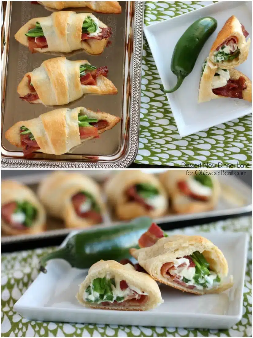 Jalapeno Popper Roll Ups – only 4 ingredients for a tasty snack or appetizer with a kick!