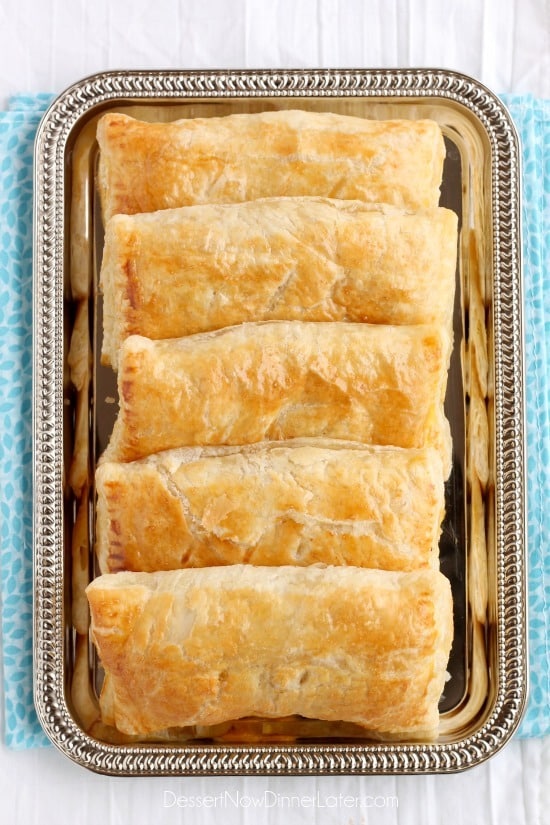 5 ingredient Ham and Cheese Pockets are easy to make for a great tasting hot lunch or dinner!