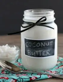 Homemade Coconut Butter is made by pureeing unsweetened shredded coconut into a liquid/paste. It's a superfood that can be eaten as is, used in baking, cooking, or in smoothies, or simply spread on breads, dark chocolate, etc. There are so many ways to enjoy this health food!