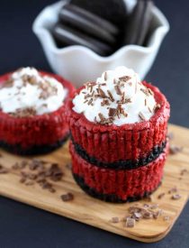 Mini Red Velvet Cheesecakes