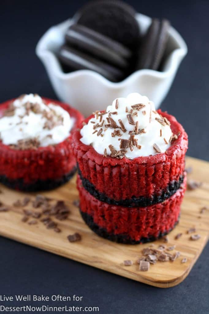 Mini Red Velvet Cheesecakes