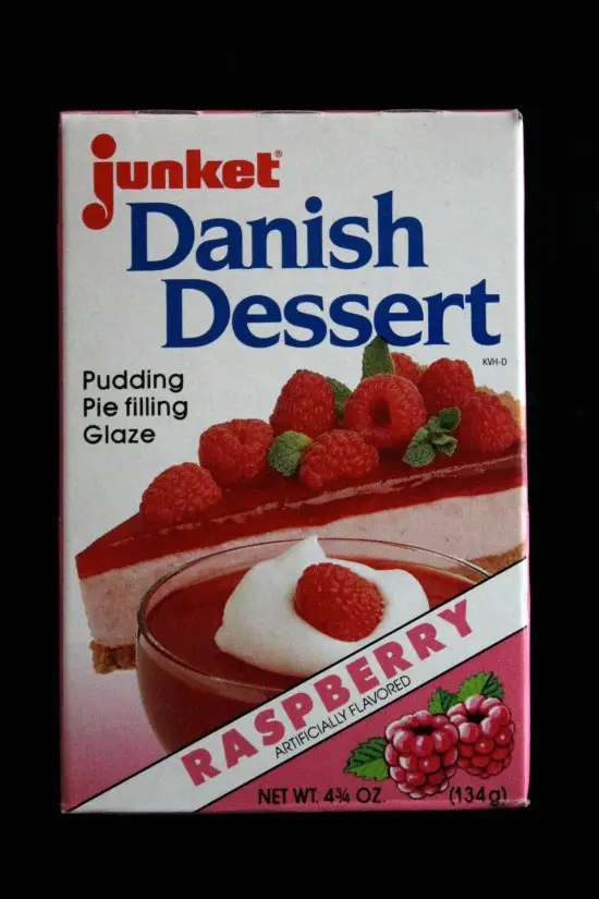 Danish Dessert - an easy glaze that you add fruit to for cakes, pies, desserts, etc. Find it in the aisle with the Jell-o.