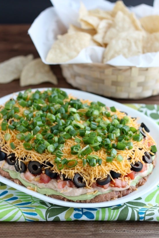 Seven Layer Dip | Dessert Now Dinner Later