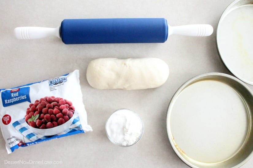 Heart Shaped Valentine's Day Raspberry Rolls | Dessert Now Dinner Later