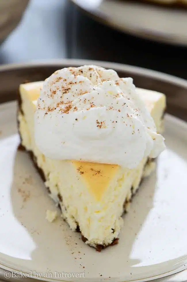 eggnog cheesecake