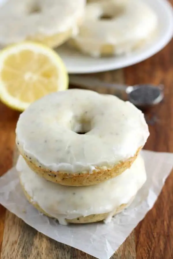 Baked Lemon Poppy Seed Donuts