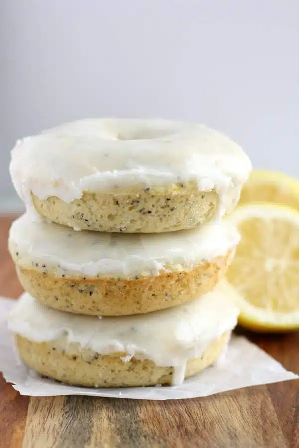 Baked Lemon Poppy Seed Donuts