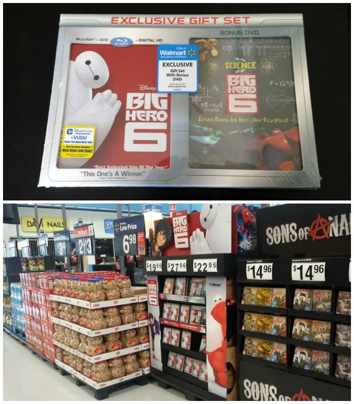 Big Hero 6 display at the front of the store