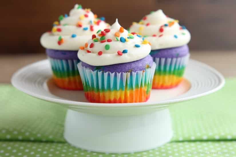 Rainbow Cupcakes (+ Video) Dessert Now, Dinner Later!