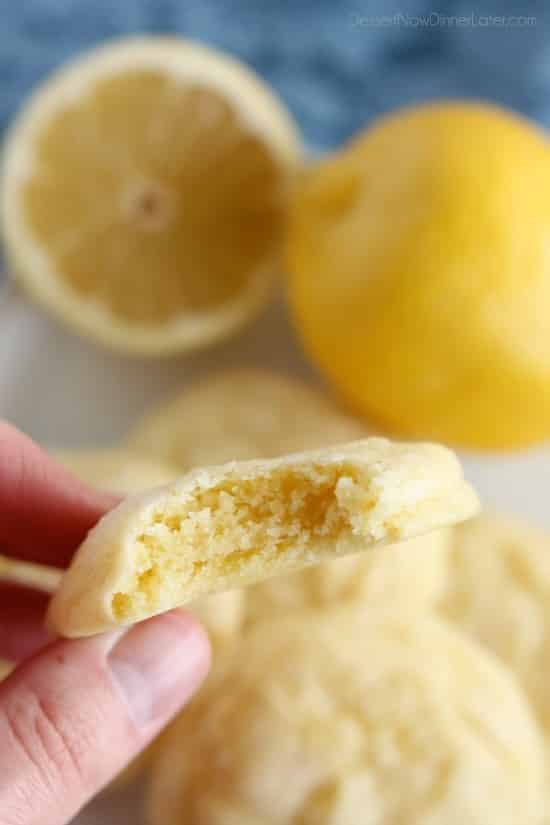 These lemon cookies are soft baked and have plenty of lemon zest, lemon juice, and lemon extract throughout for a delicious lemon treat!