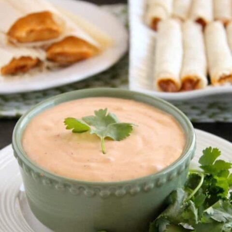 This 4 ingredient Chipotle Ranch makes a delicious dip or dressing!