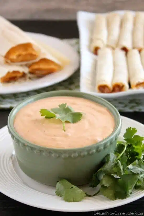 This 4 ingredient Chipotle Ranch makes a delicious dip or dressing!