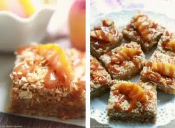 Coconut Peach Streusel Bars