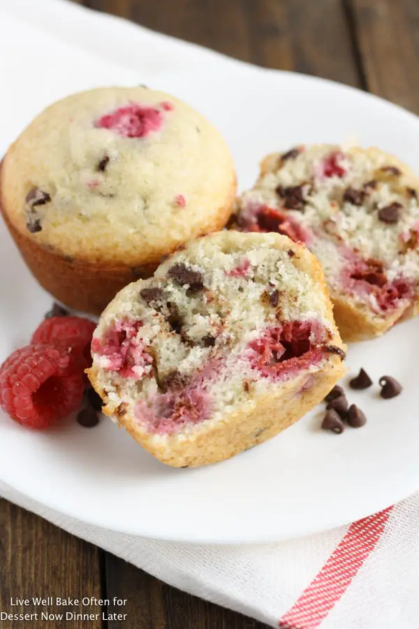 Raspberry Chocolate Chip Muffins