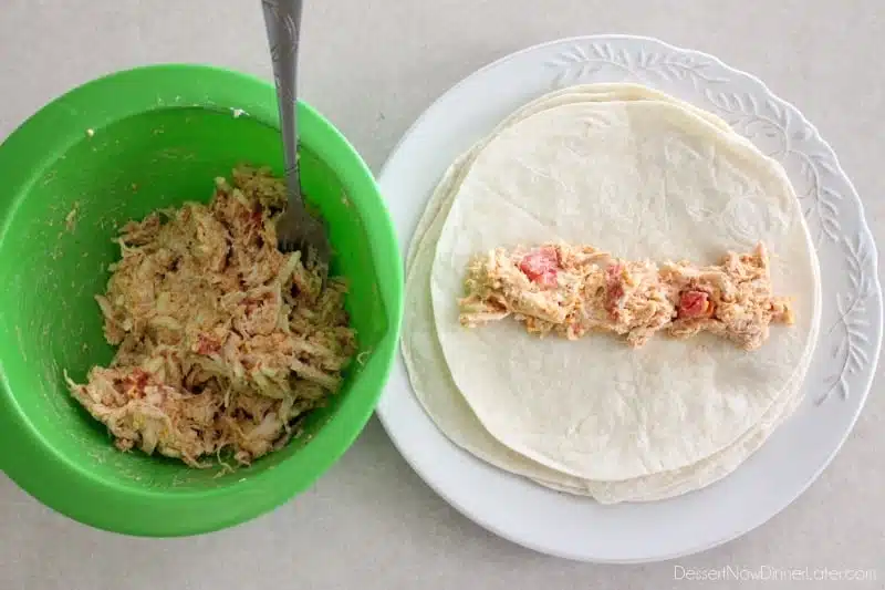 Zesty Baked Chicken Taquitos