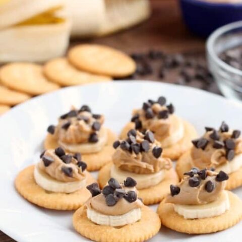 Chocolate Peanut Butter Banana RITZ® Bites