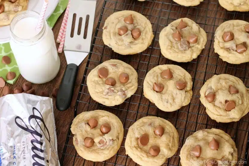 These Soft Baked Chocolate Chip Cookies include a special ingredient to make them perfectly thick, chewy, and soft! Plus tips and techniques for baking the best chocolate chip cookies!