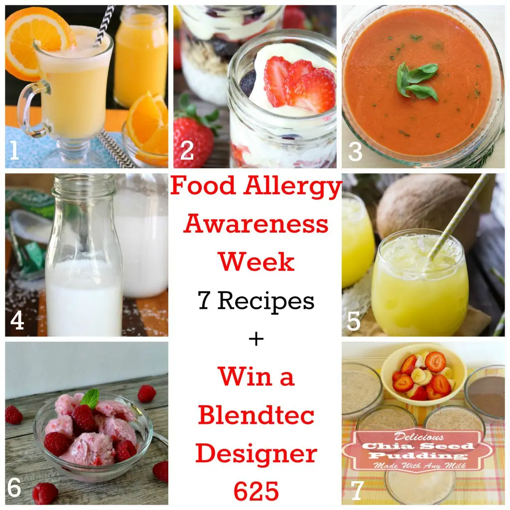 Food Allergy Awareness Week: 7 Recipes + Win a Blendtec Designer 625