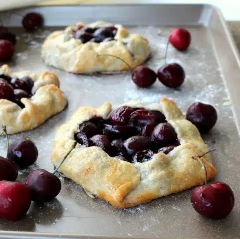 Rustic Cherry Tarts