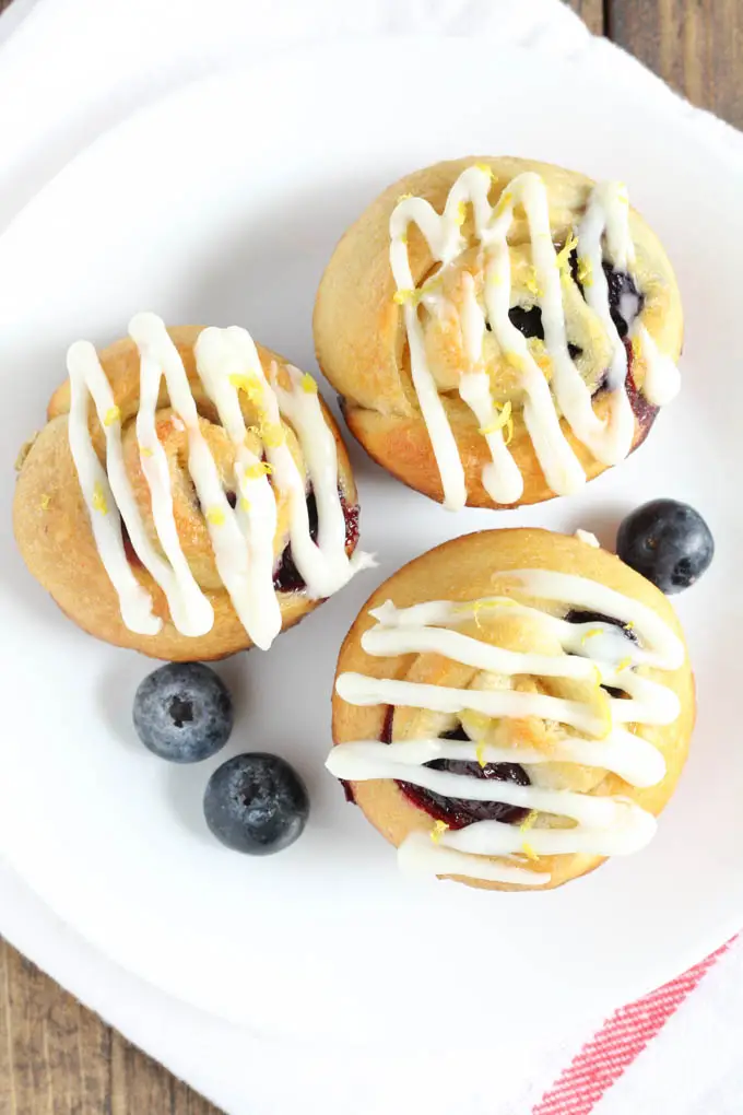 These Lemon Blueberry Sweet Rolls are easy to make and perfect for a quick breakfast or dessert.