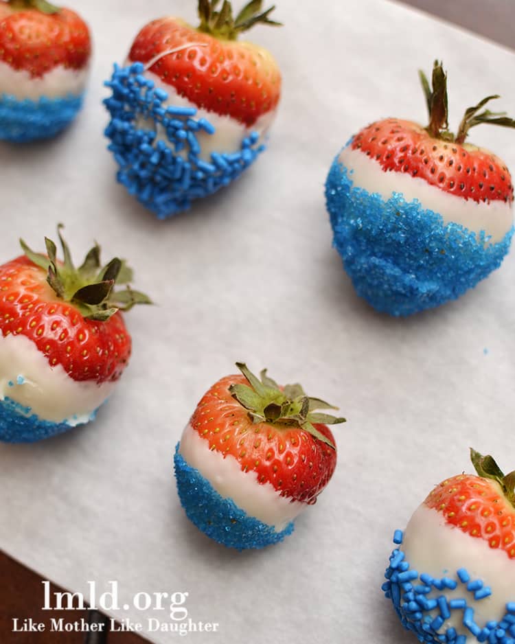 Red White and Blue Strawberries from LMLD